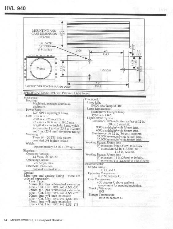 honeywell HVL940-PLS-000 - Item1